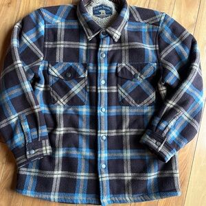 Freedom Foundry : Plaid Kids Jacket - Blue & Brown